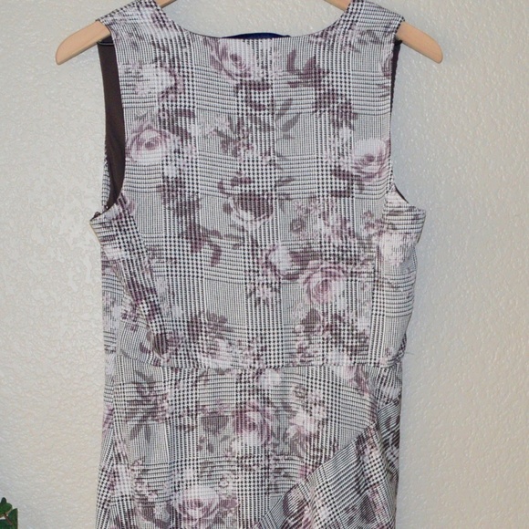 Rachel Roy Giles Floral Houndstooth Dress Sz 6 - Picture 3 of 7